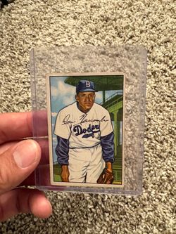 1952 Don Newcombe Bowman Baseball Card - Dodgers