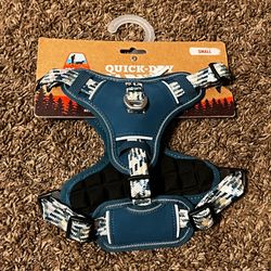 Small Arcadia Trail blue dog harness