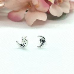Moon Face Earrings.