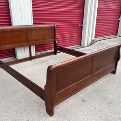 King Size Sleigh Bed Solid Wood