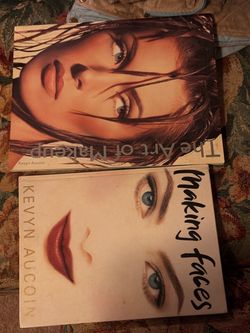 Kevyn Aucoin Makeup Books Lot (2) – Making Faces & The Art of Makeup 1st Editions