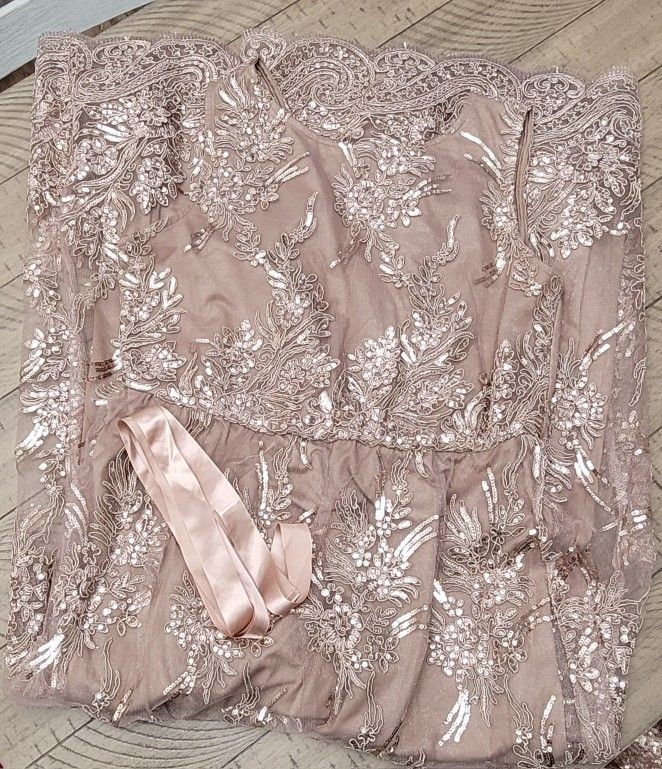 Candalete Sequin Gold Dress Size L