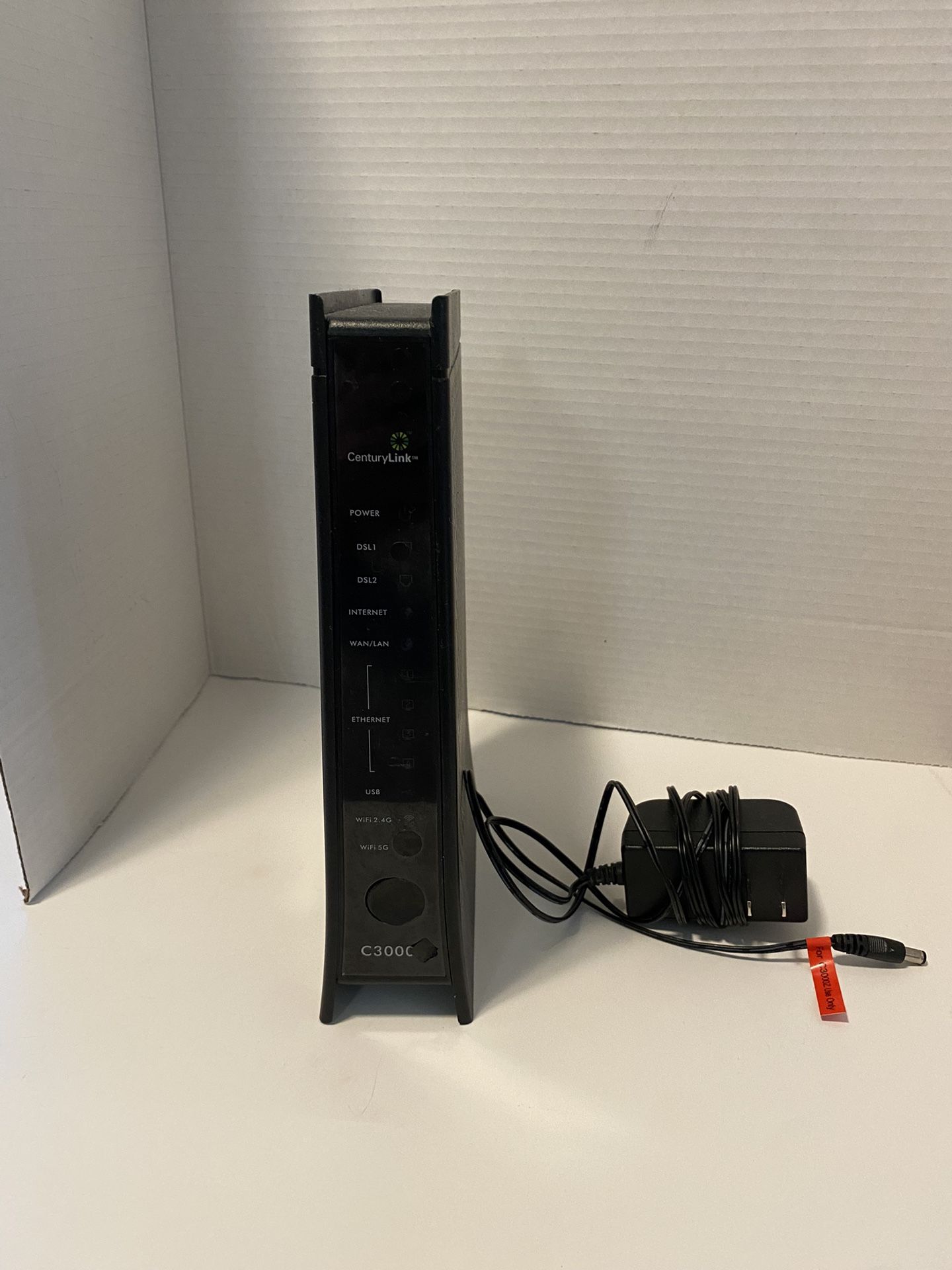CenturyLink ZyXEL C3000Z DSL Modem Wireless Router w/ AC Adapter