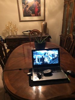 Cherry wood dinning room table