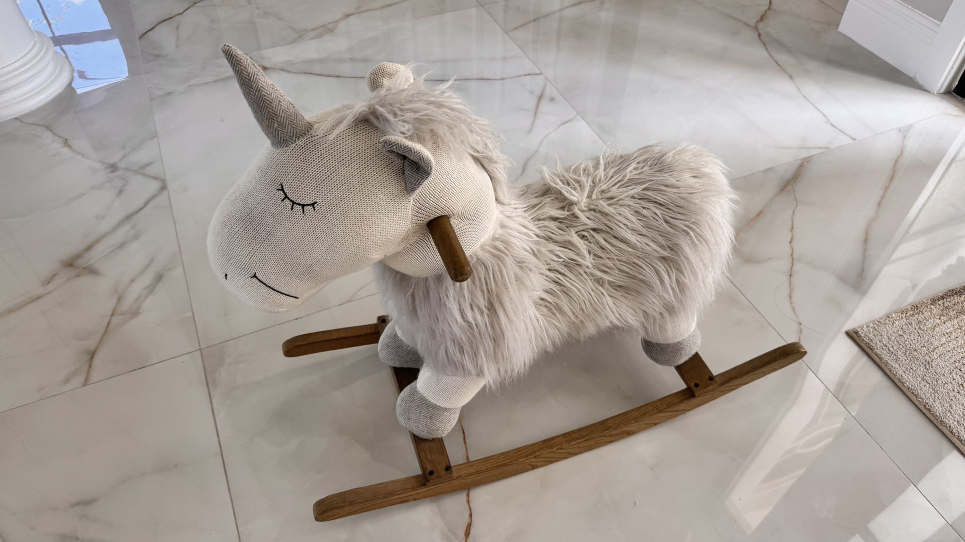 Restoration Hardware - Wooly Plush Unicorn Rocker Toy