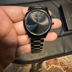 Men Watches Analog Quartz Stainless Steel Black Watches for Men Waterproof 