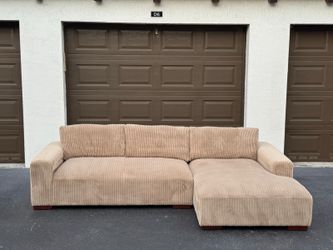 Sectional Sofa/Couch - Corduroy - Delivery Available 🚛