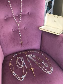 Vintage wedding lasso and rosary