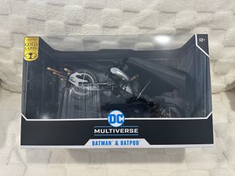 DC Multiverse Batman & Batpod The Dark Knight Rises Gold Label 7" Fig Mcfarlane