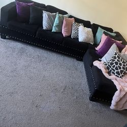 Black sectional