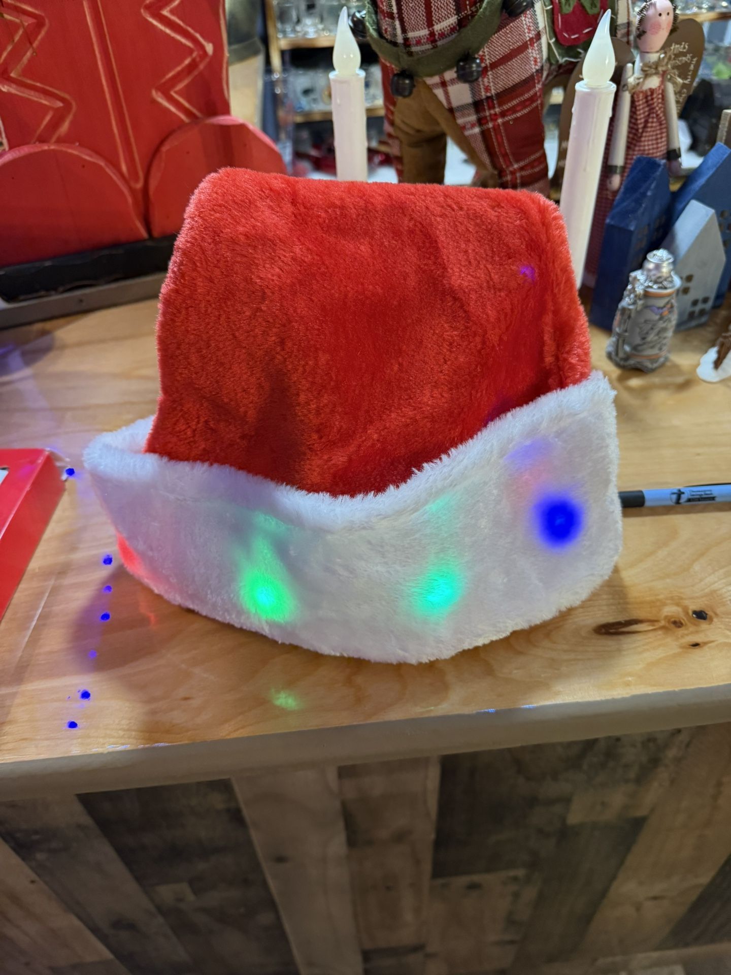 Light Up Santa Hats