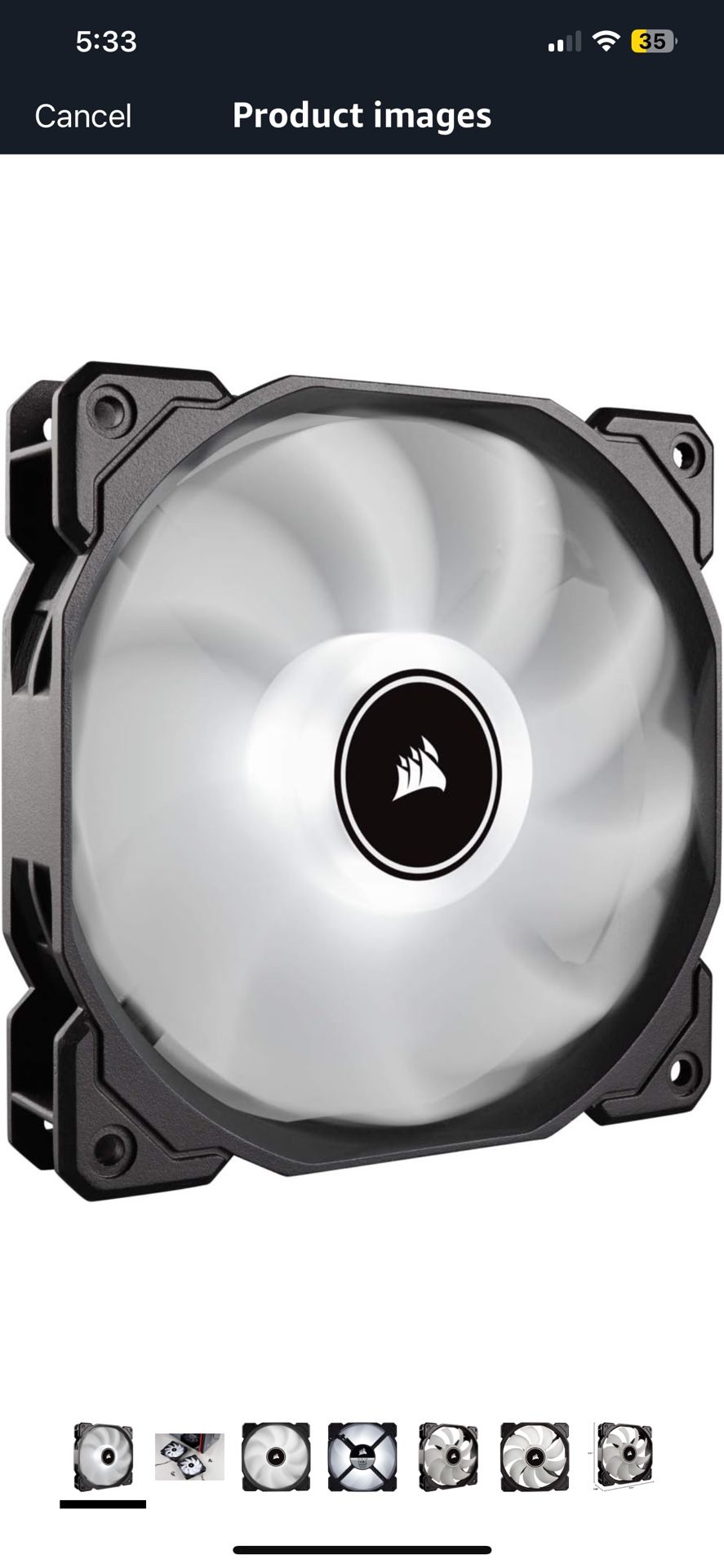 Corsair AF140 LED High Airflow Static Pressure Fan
