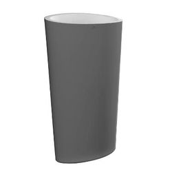 Porcelanosa Almond Soft Krion Vanity Sink Gray