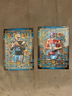 2025 Panini Mosaic Football Jumbo Stained Glass Lot - Mahomes & Shedeur Sanders RC
