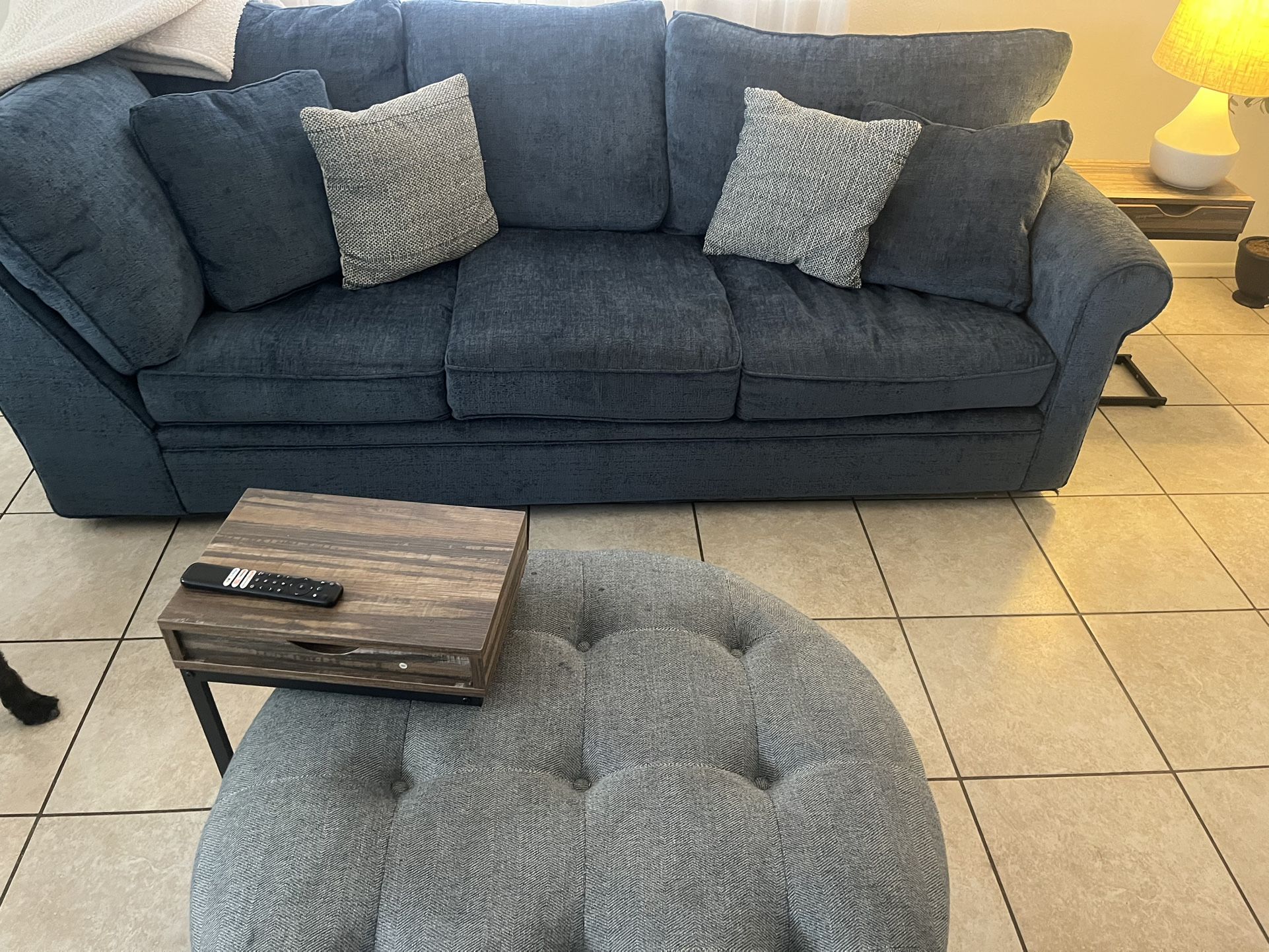 Couch and ottoman