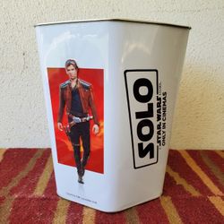 Disney Star Wars Goldenlink Solo Movie Promotional Popcorn Tin