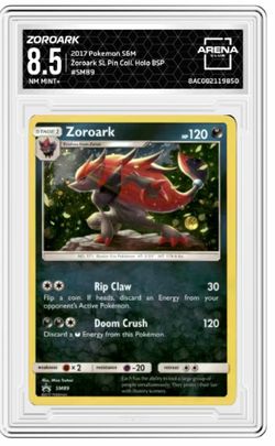 Zoroark Pokémon Card Graded 8.5 NM MINT+ Holo