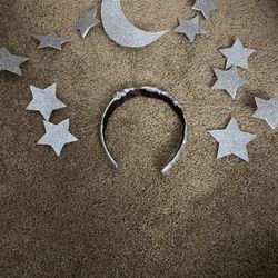 Star and moon glittered hairband 