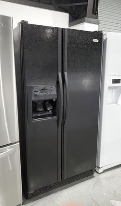 Whirlpool Side By Side Black Refrigerator
