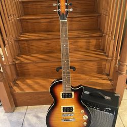 Custom Les Paul W/ Fender Amp