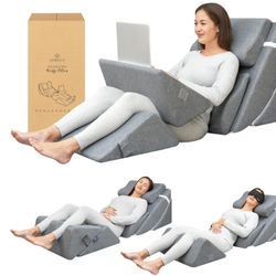 6pc Adjustable Wedge Pillow Set .