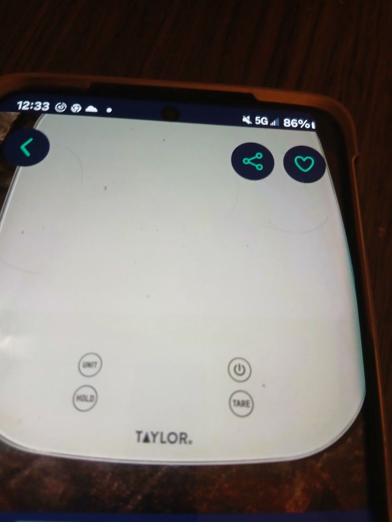 BATTERY -OPERATED KITCHEN SCALE