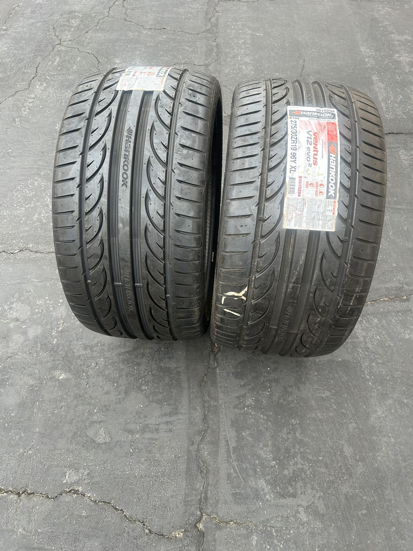 Brand New Tires. 275. 30. 19. Hankook. Ventus.