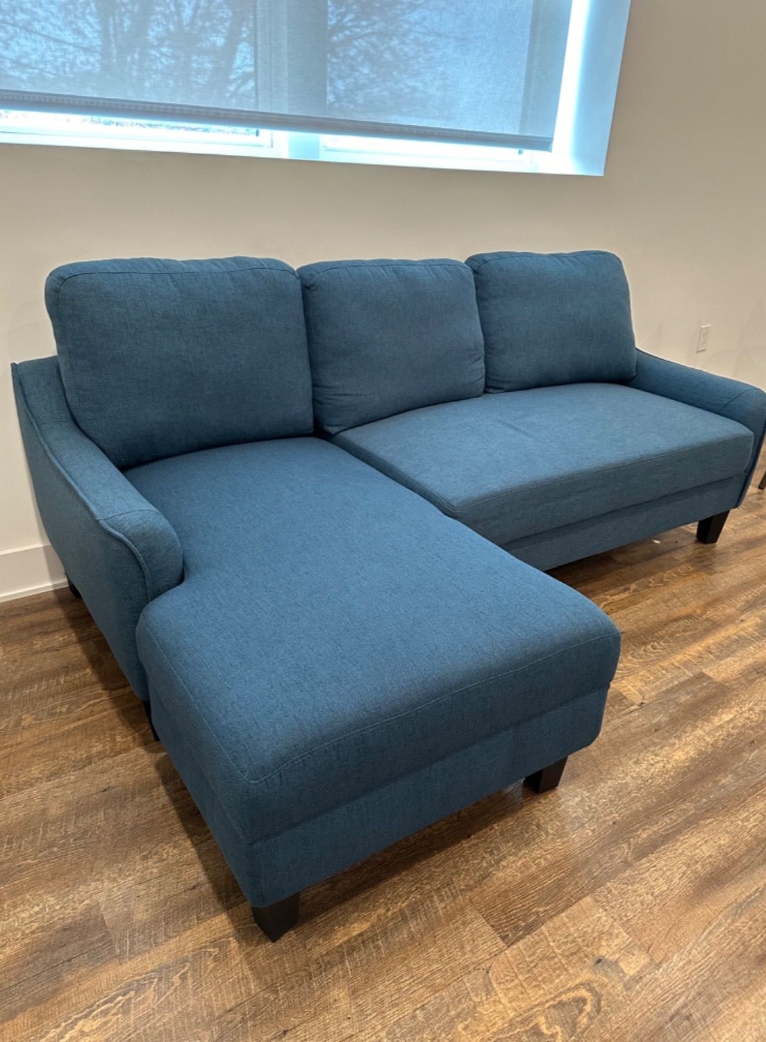 Ashley Furniture Blue Sectional Sofa w/ Pullout Bed