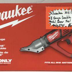 Milwaukee M18 18V 18 Gauge Double Cut Metal Shear Tool Only New 