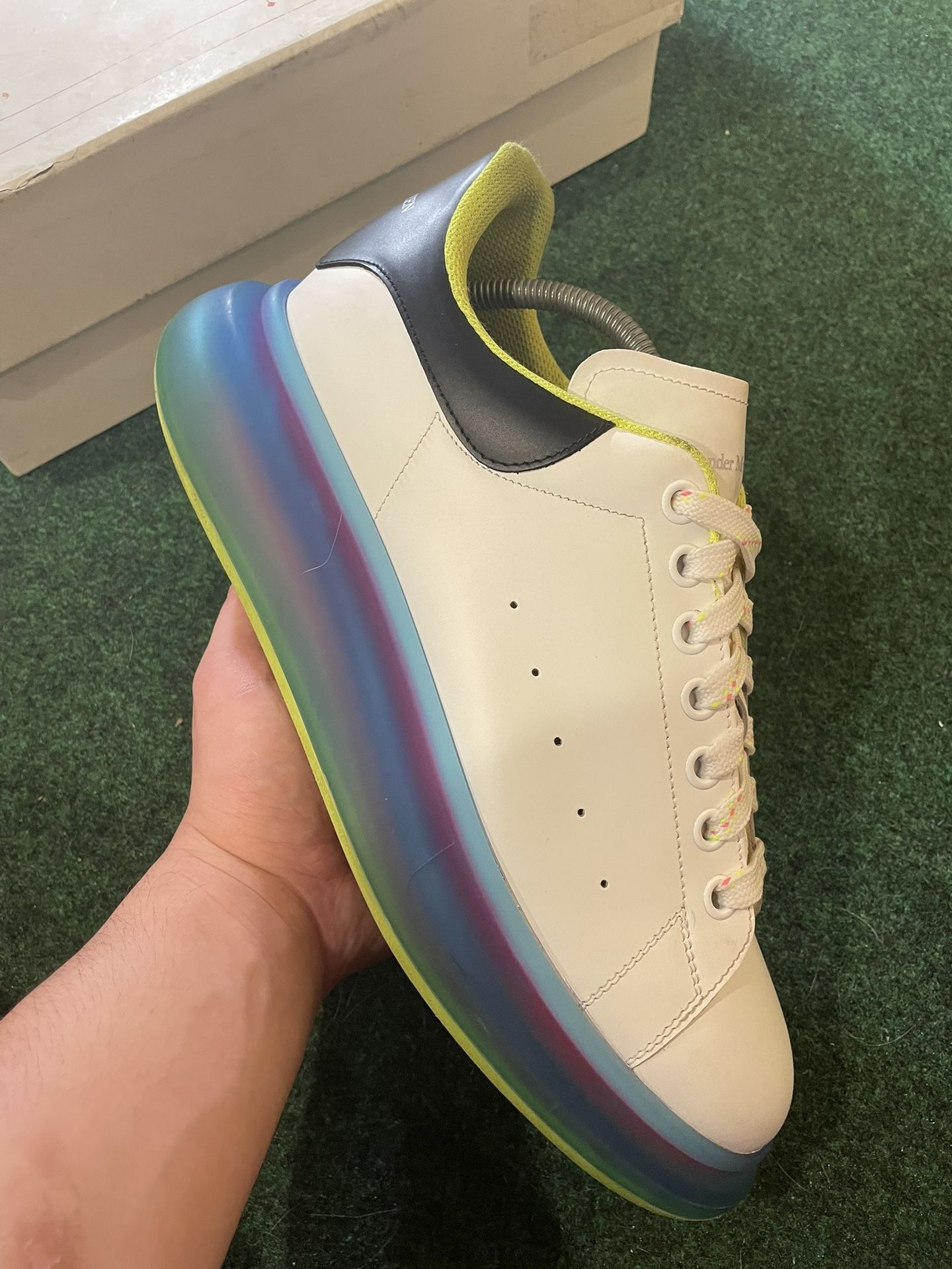 Size 11-12 (44.5) - Alexander Mqueen Oversized Transparent Pop Color