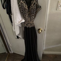 Black And Gold Dress