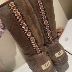 Ugg Brown Boots Size 8 W 