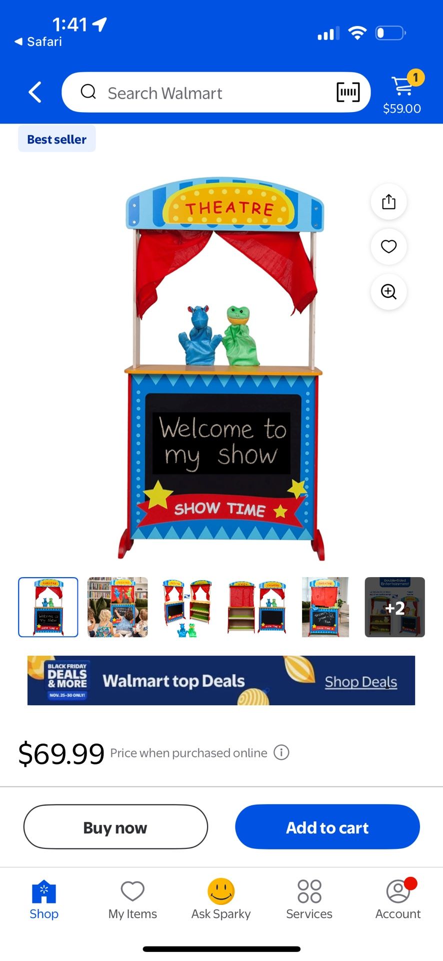 2in1 Play Theatre & Shop BRAND NEW
