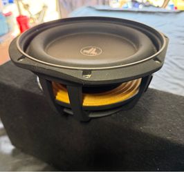 JL Audio 10 shallow sub and Kicker 10 with boxes