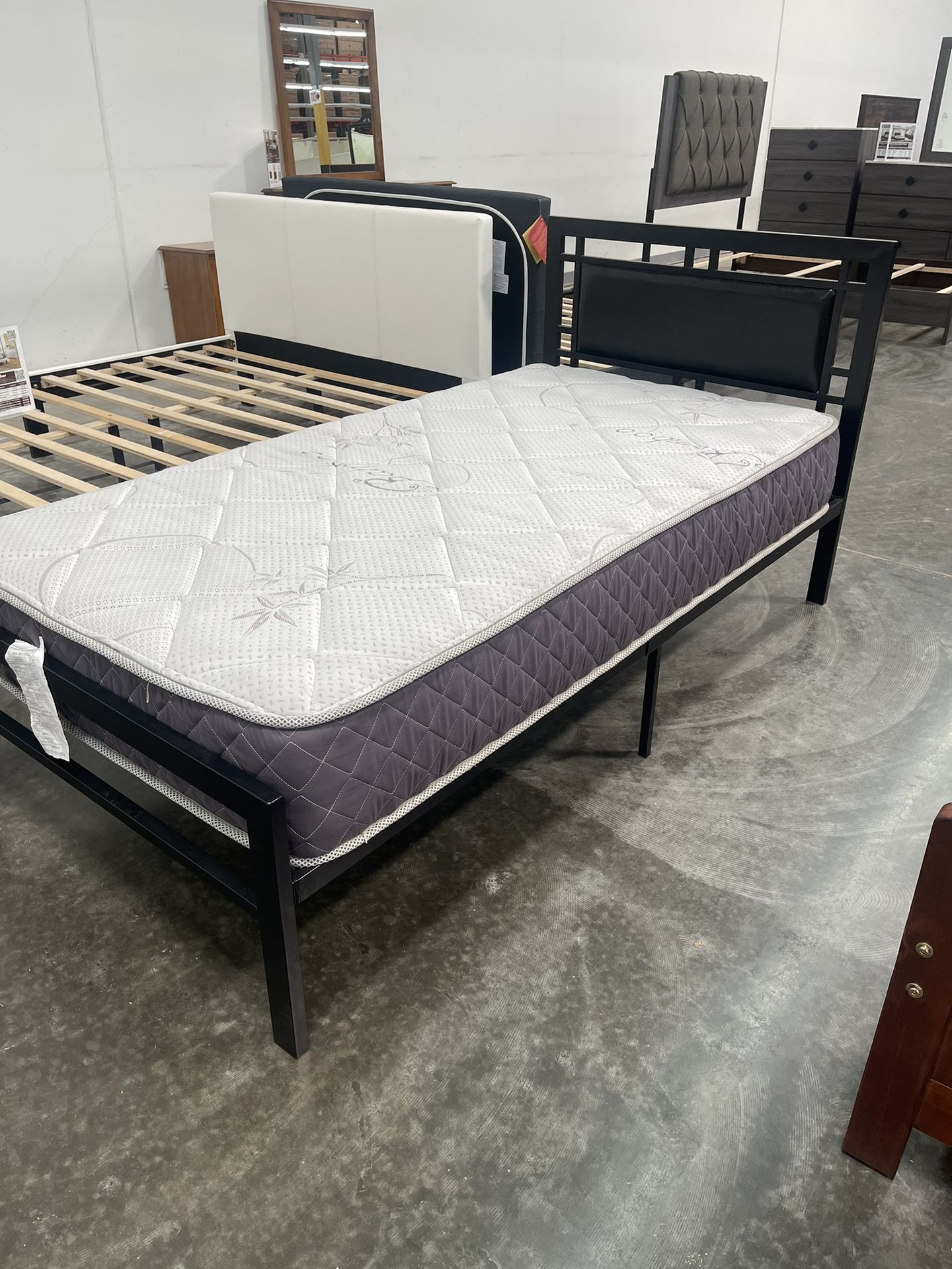 Twin Bed With Mattress 