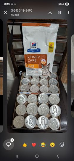 Brand new science diet KD kidney care cat food ( never open still sealed ).