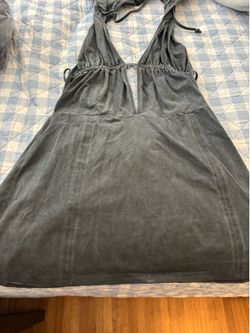 Dolls kill mini black/grey dress, large