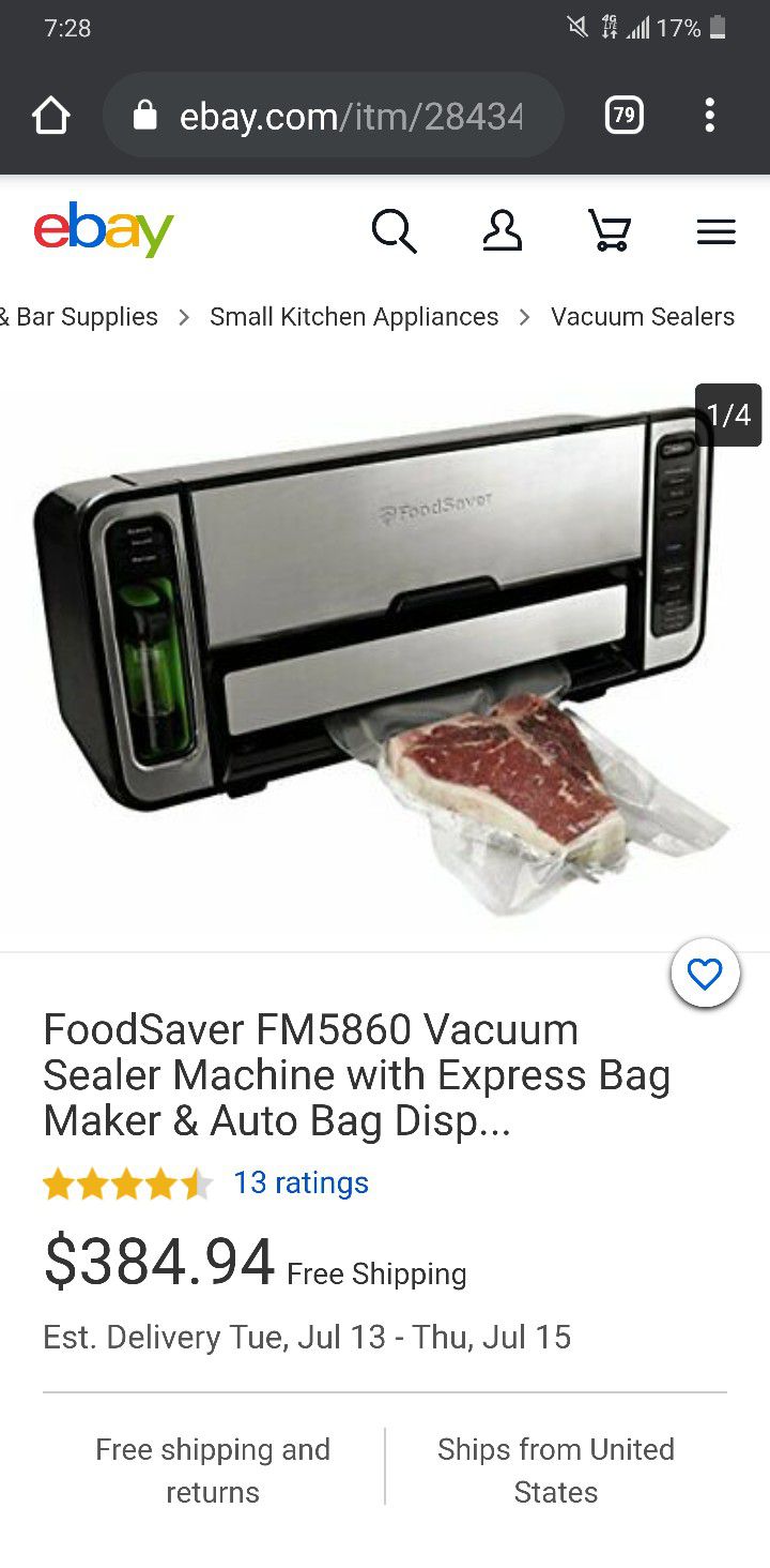FoodSaver  Vacuum Sealer Machine 

