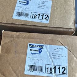 2  New Never Used Walker Universal Mufflers 18112 Chevy Ford 