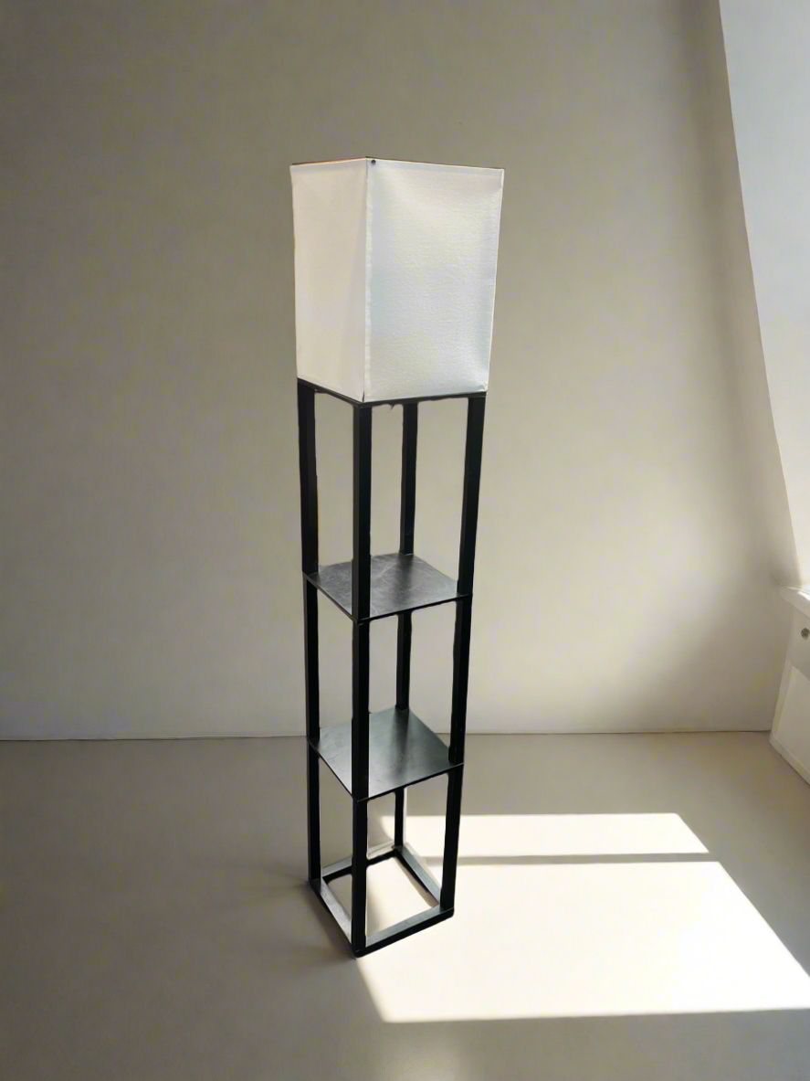 Paper Lantern Lamp with Shelves