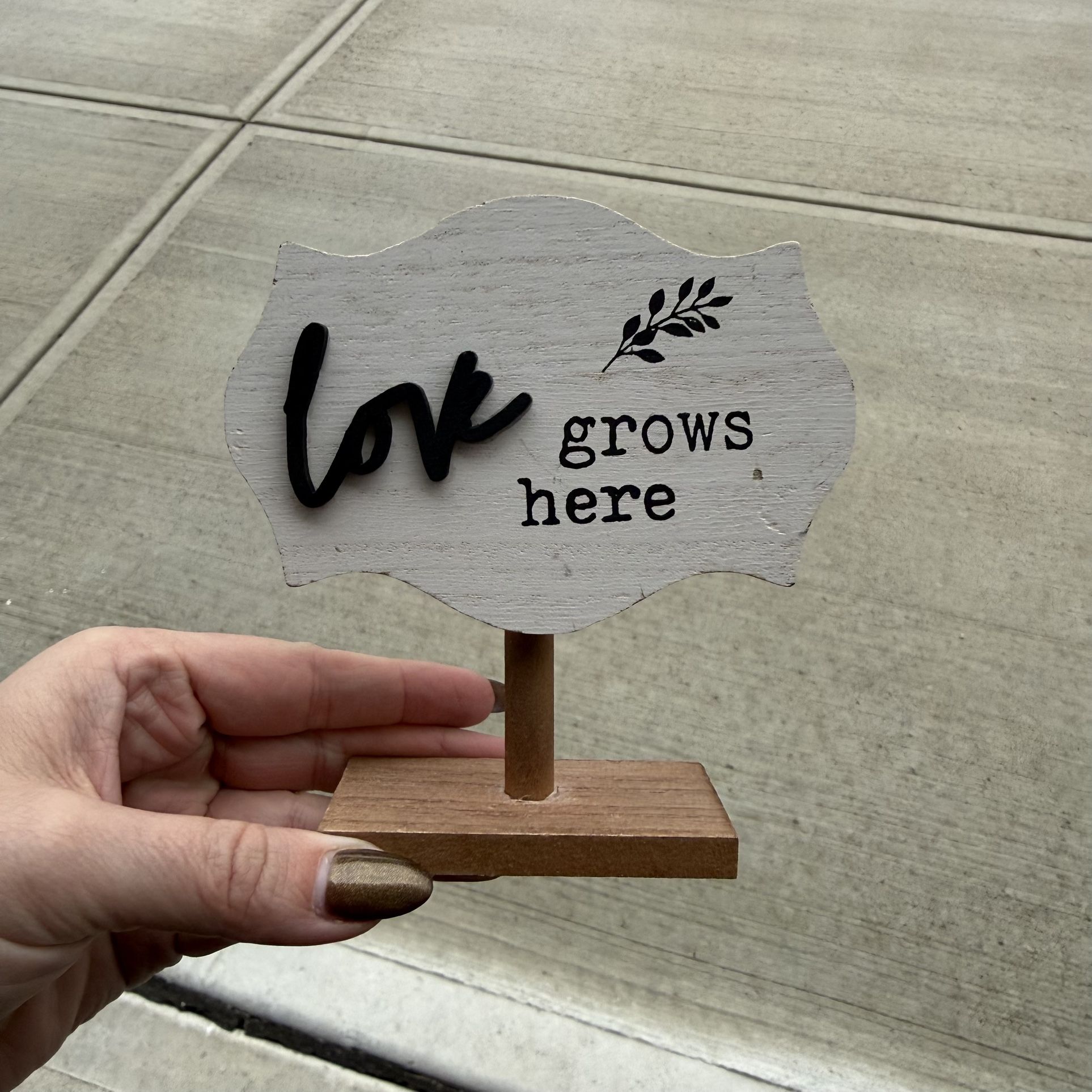 Love Grows Here Sign