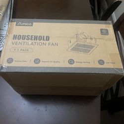 Amico Bathroom Exhaust Fan, 1.0 Sones, 80 CFM, Low Noise, Easy to Install, Ceiling Mounted Retrofit Ventilation Fans, 4 Inch Duct, No Attic Access Nee