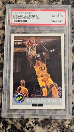 Rare 1992 Classic Show Promos Atlanta National Shaquille O’Neal #11 Rookie PSA 9