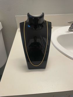 Gold plated Rope Chain Necklace