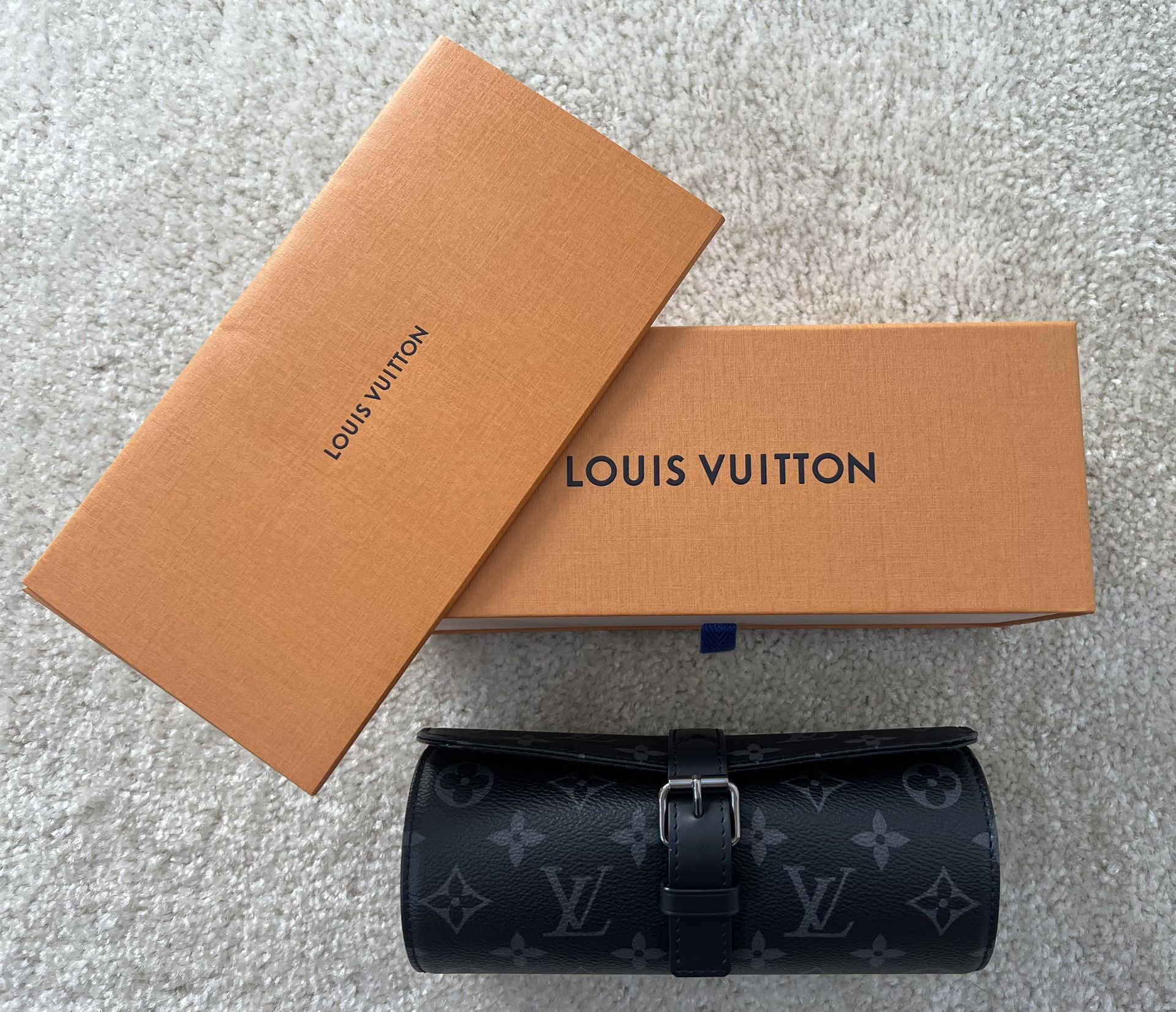 Louis Vuitton Monogram Eclipse 3 Watch Case
