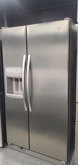 Whirlpool Side-by-Side Stainless Steel Fridge
