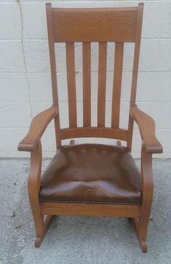 Mission Style Oak Rocking Chair