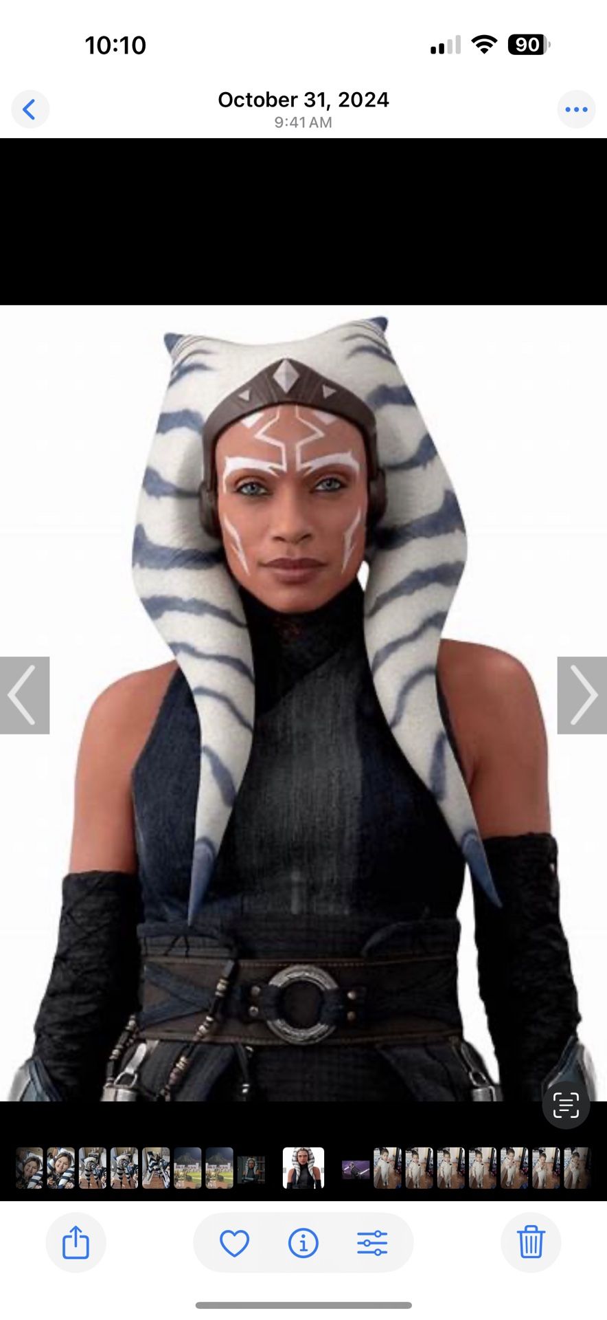 Ahsoka Hair Part Costume