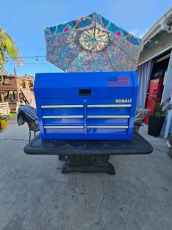 Kobalt Blue Tool Chest Top Cabinet