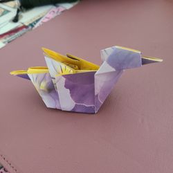 Purple Origami Duck